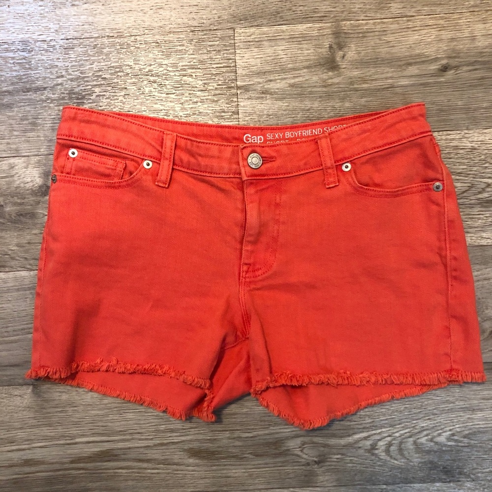 GAP Sexy Boyfriend Frayed Denim Shorts Women’s 0